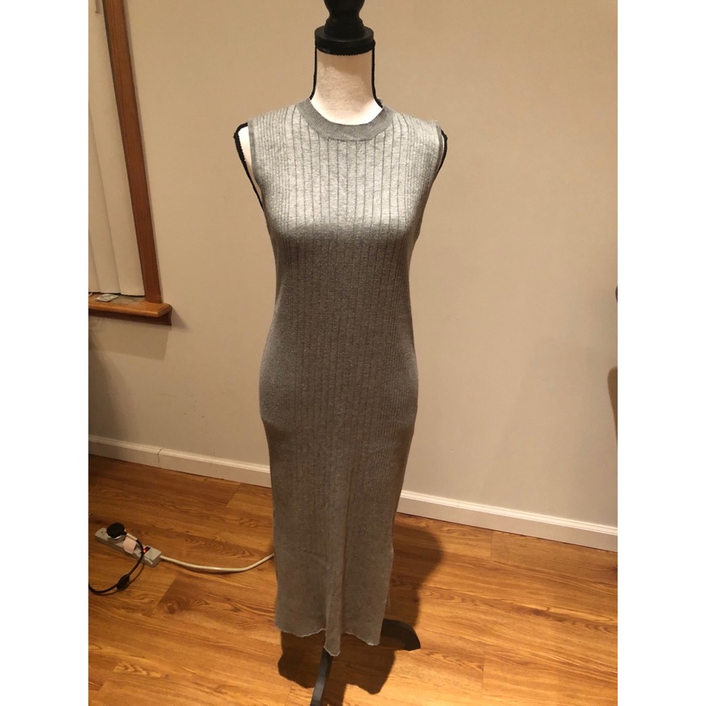 Alice in the Eve Gray Dress